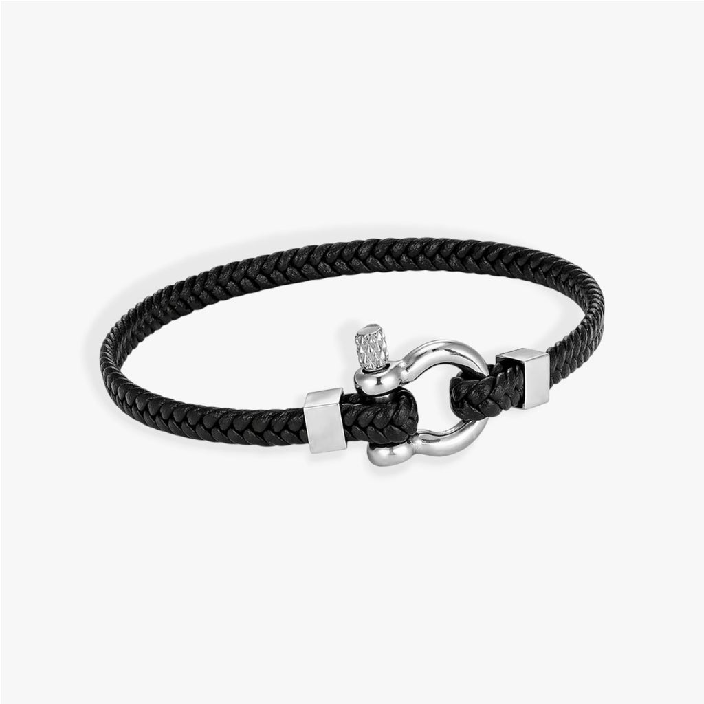 Anchor | Men's Braided Leather Bracelet