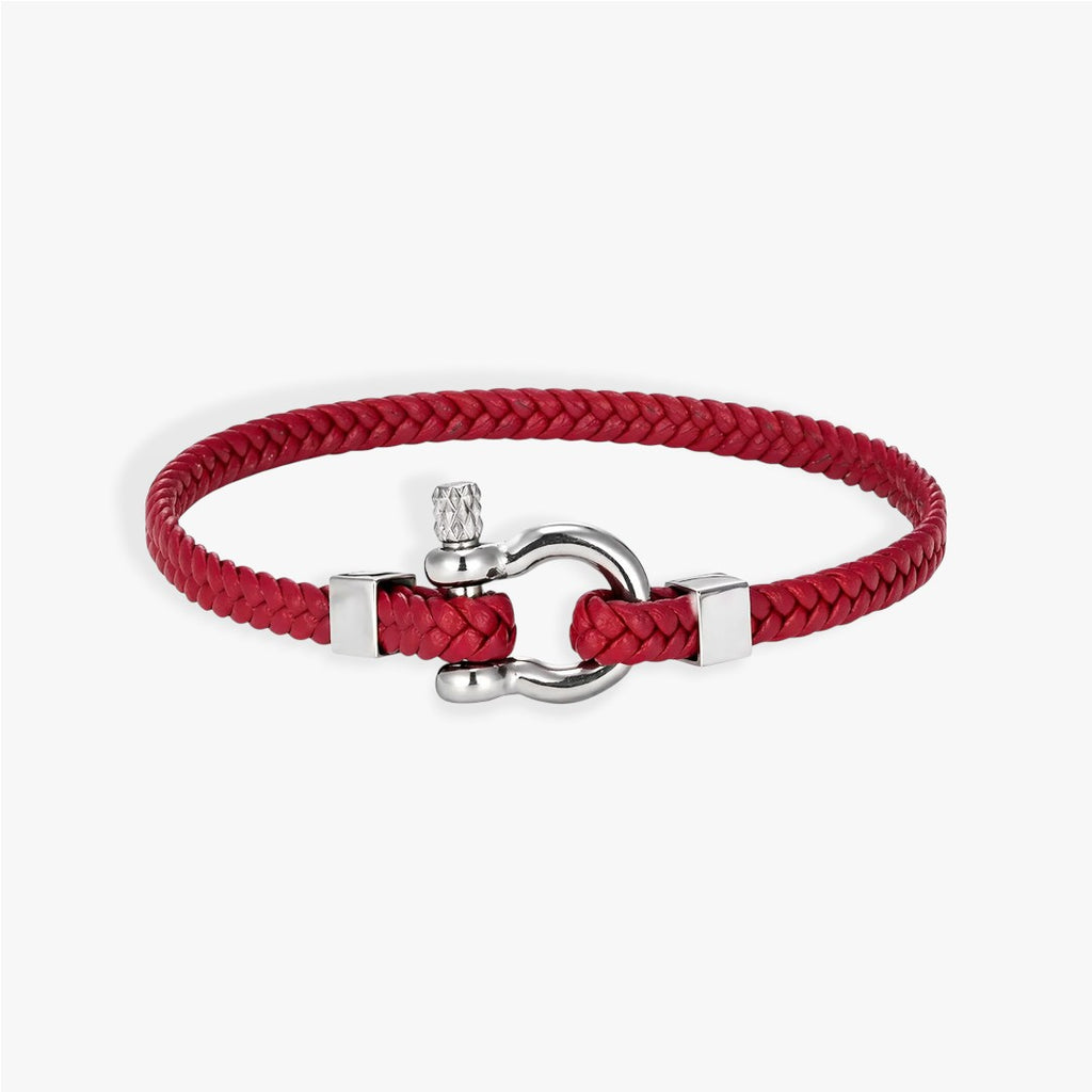 Anchor | Herren Armband Geflochtenes Leder