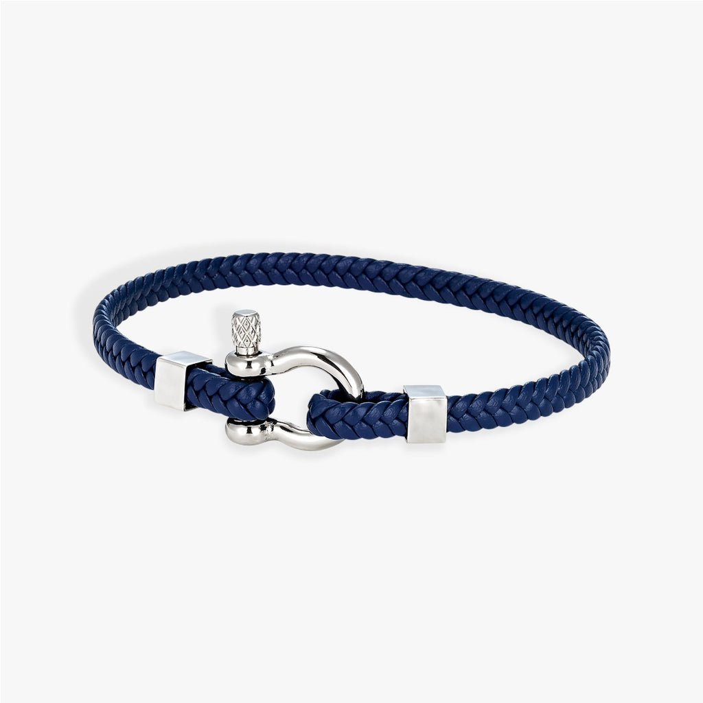 Anchor | Men's Braided Leather Bracelet