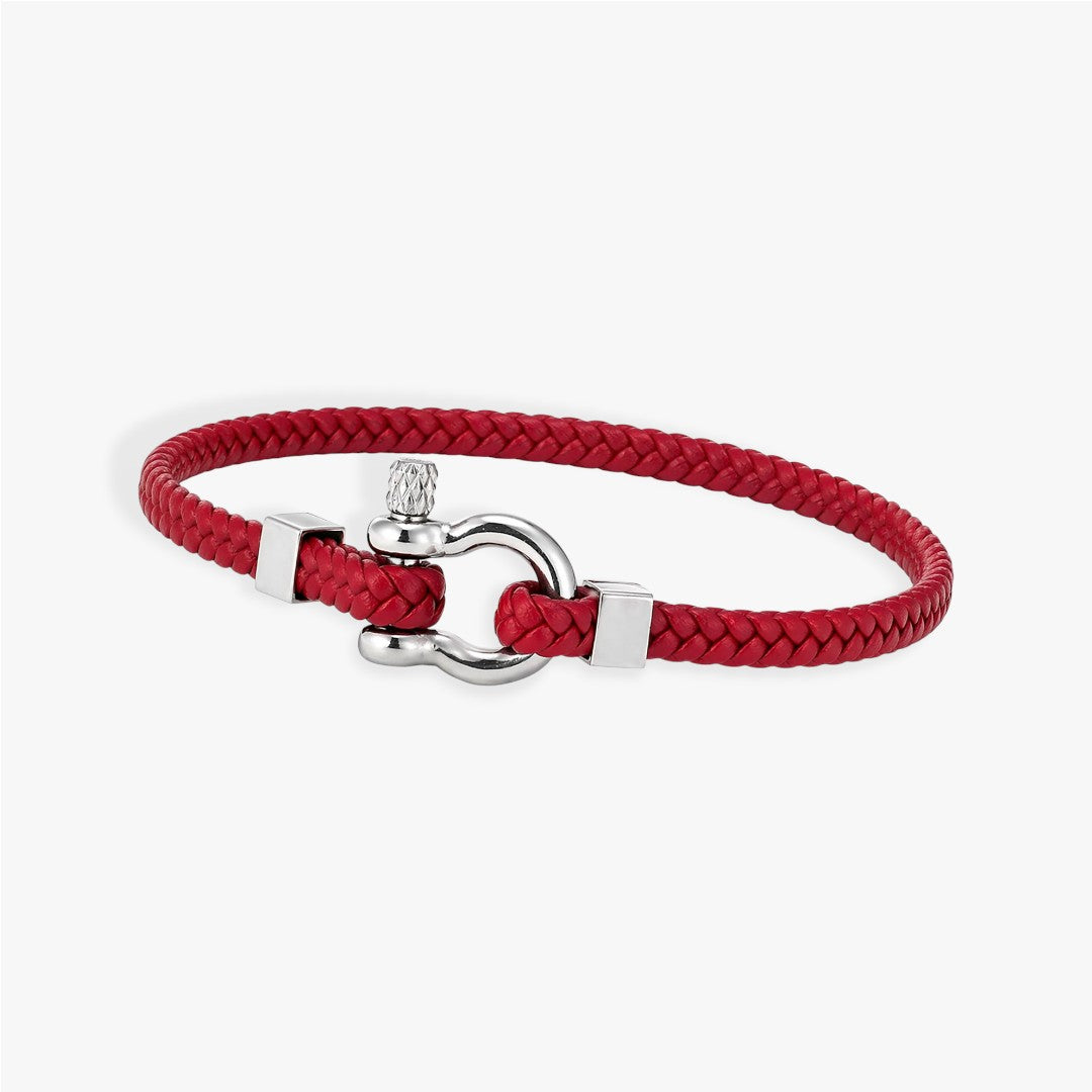 Anchor | Men's Braided Leather Bracelet