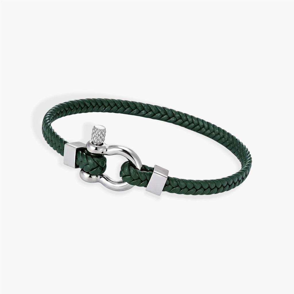 Anchor | Men's Braided Leather Bracelet