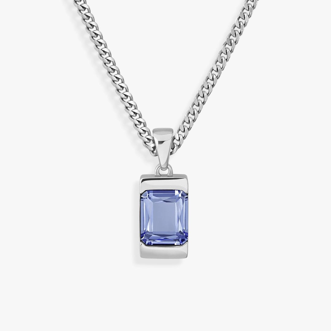 Apollo Blue | Iconic Men's Necklace with Stone