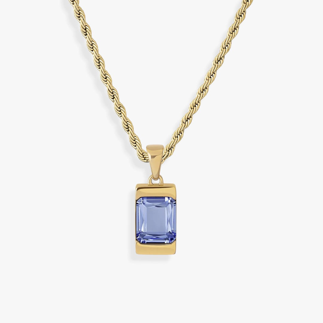 Apollo Blue | Iconic Men's Necklace with Stone