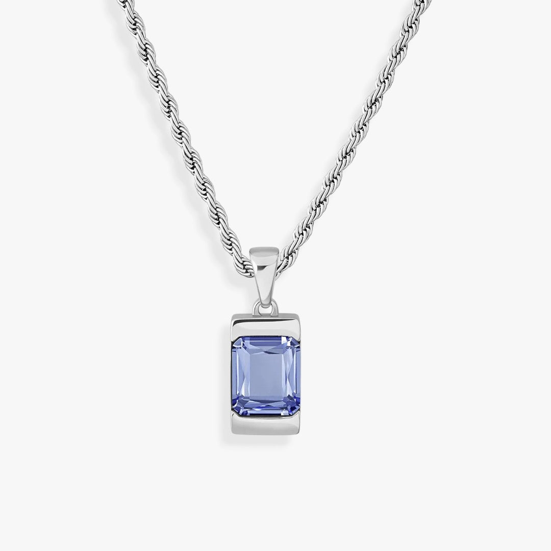 Apollo Blue | Iconic Men's Necklace with Stone