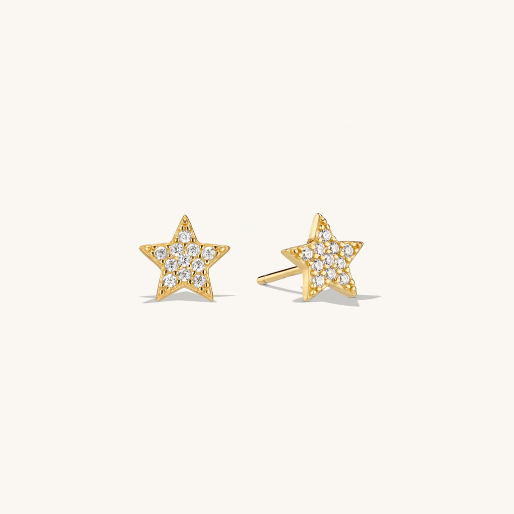 Puces d’Oreilles Étoile Astrid en Or