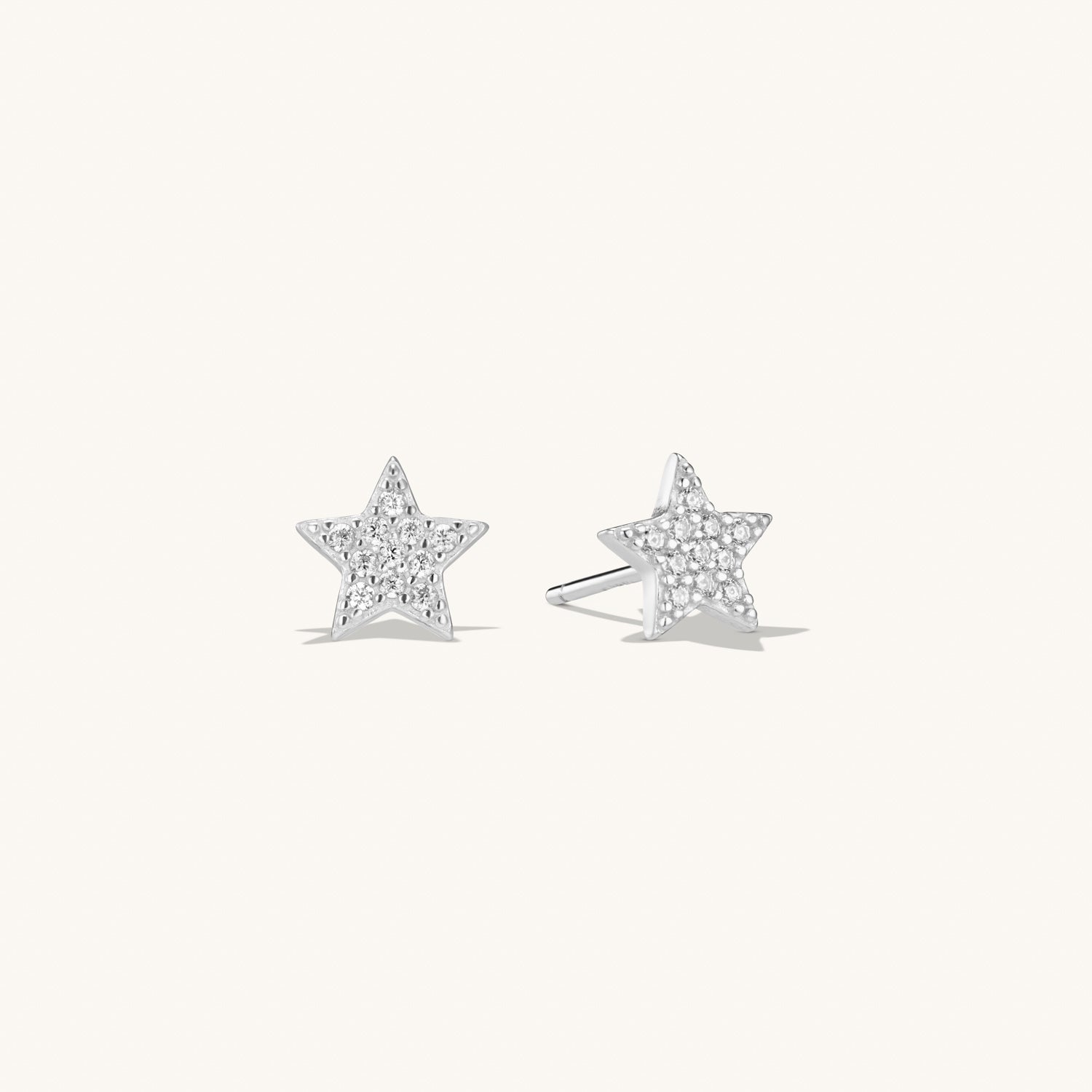 Puces d’Oreilles Étoile Astrid en Argent