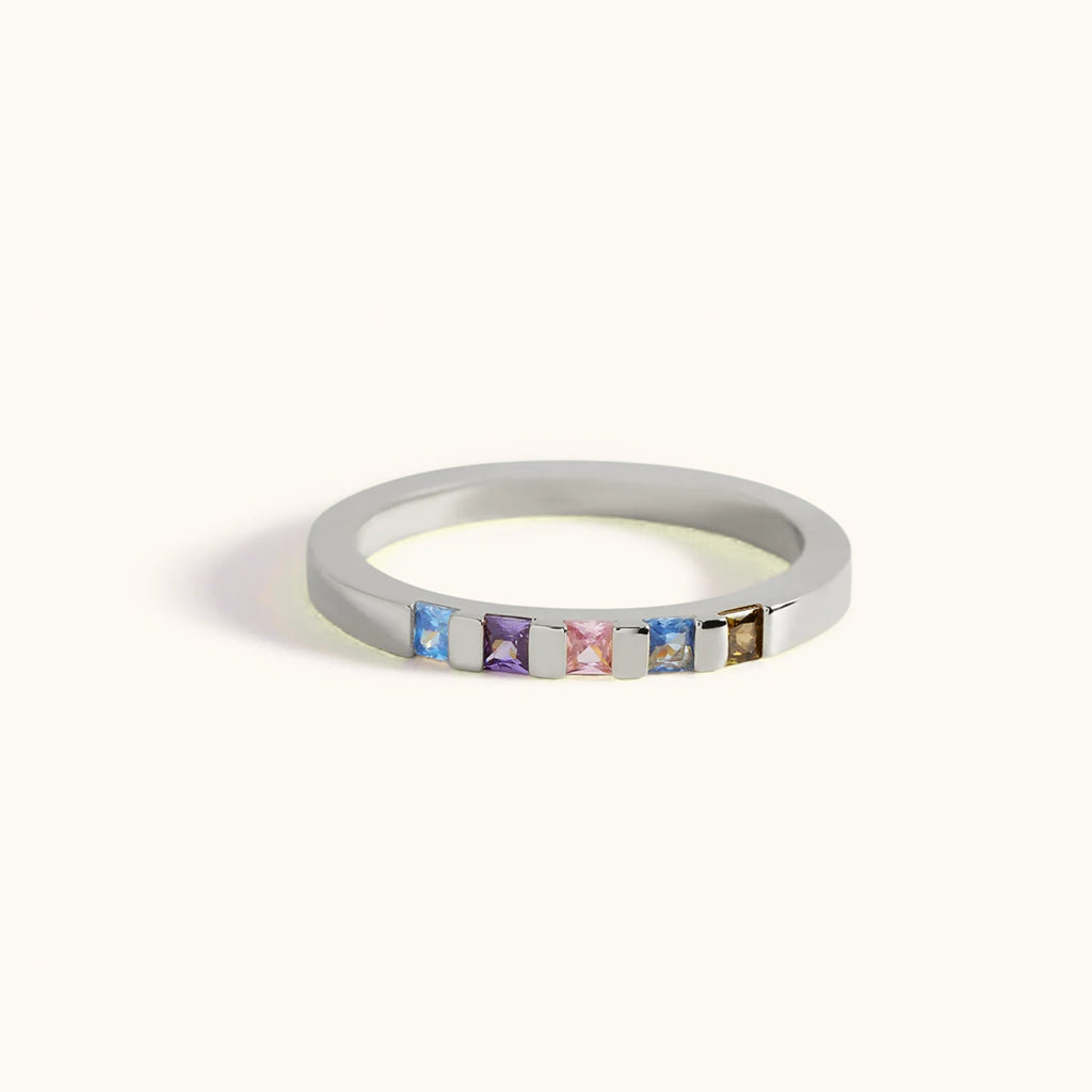 Bague Anneau Pierre de Naissance Éclat Cristal