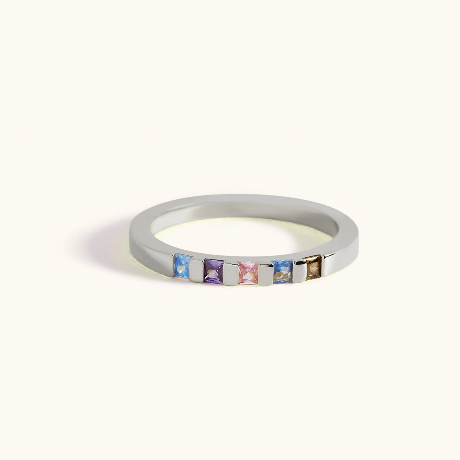 Bague Anneau Pierre de Naissance Éclat Cristal