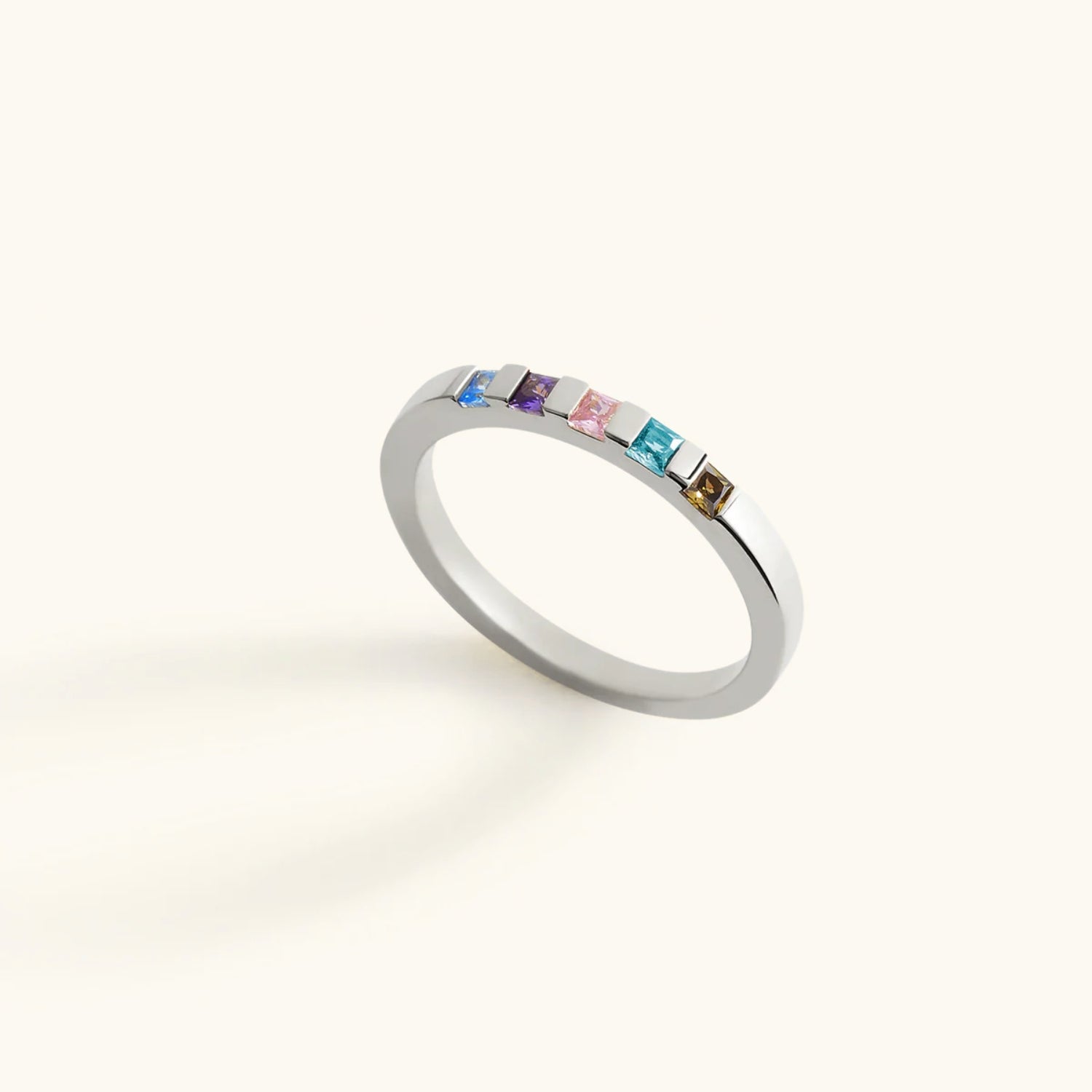 Bague Anneau Pierre de Naissance Éclat Cristal