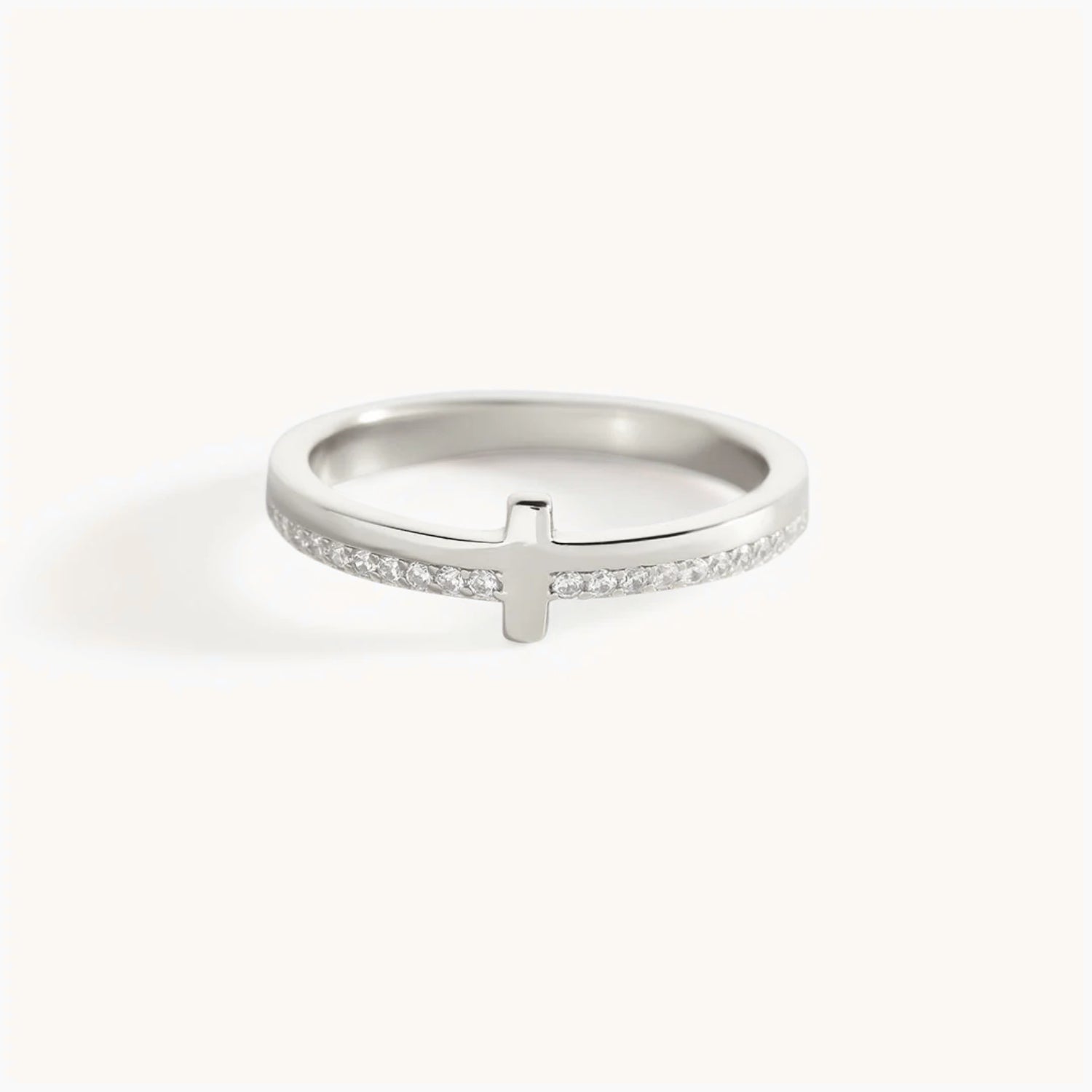 Bague Croix Dorée Foi & Sérénité