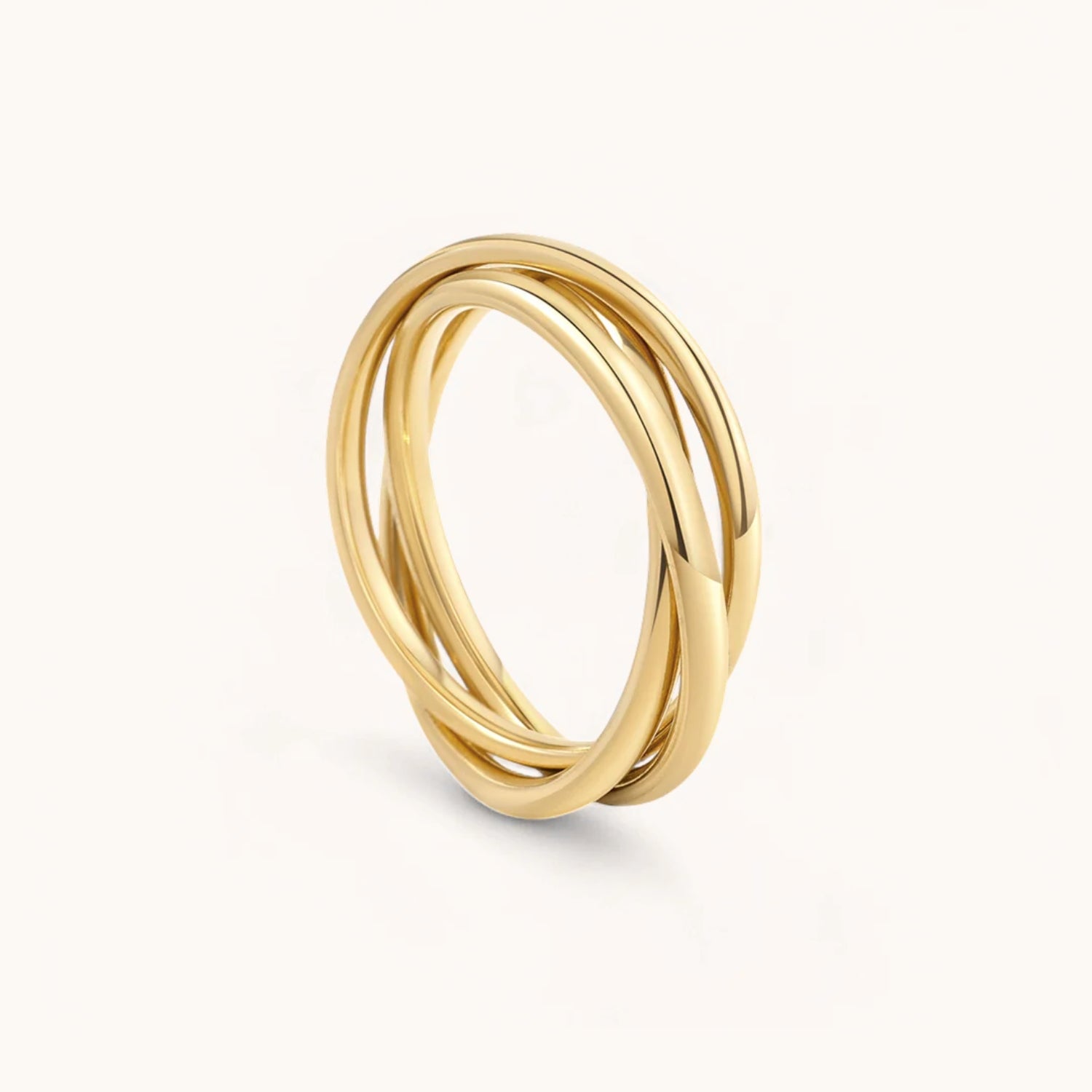 Bague Entrelacée Anti-Stress en Or