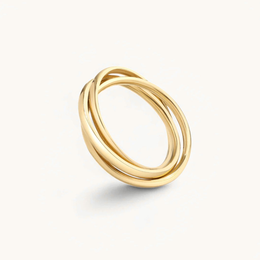 Bague Entrelacée Anti-Stress en Or