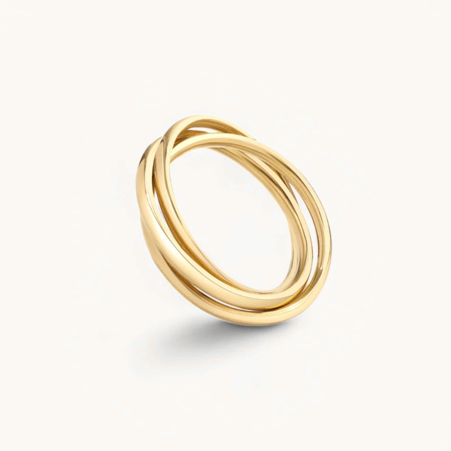 Bague Entrelacée Anti-Stress en Or
