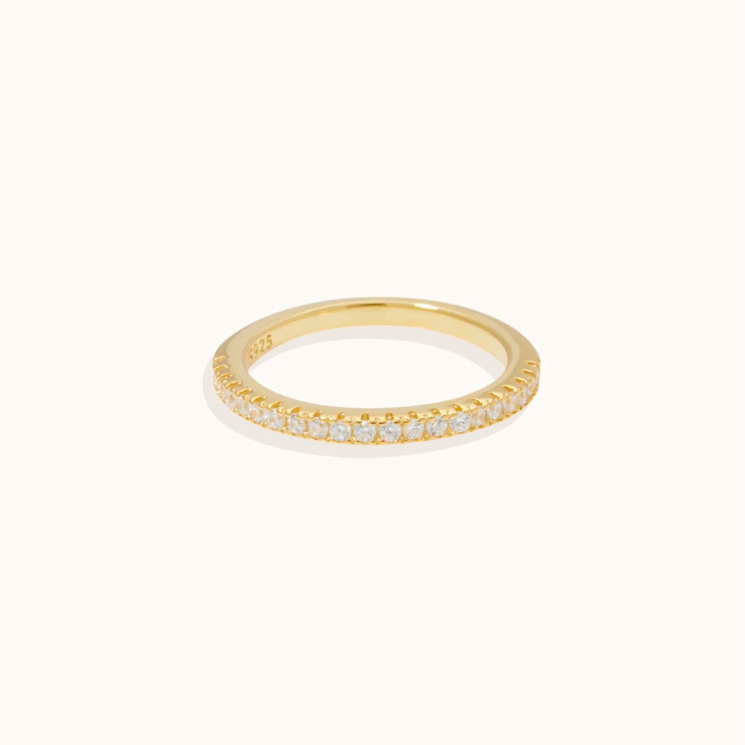 Bague Éternité Micro Pavé en Or