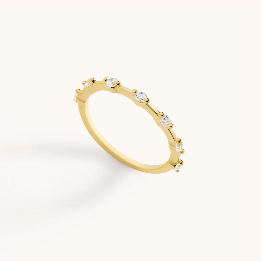 Bague Fine Éternité Flottante en Or