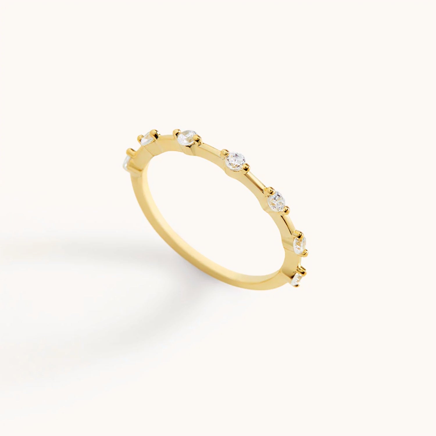 Bague Fine Éternité Flottante en Or