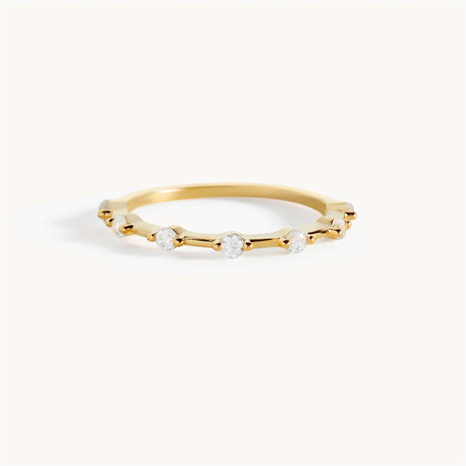 Bague Fine Éternité Flottante en Or
