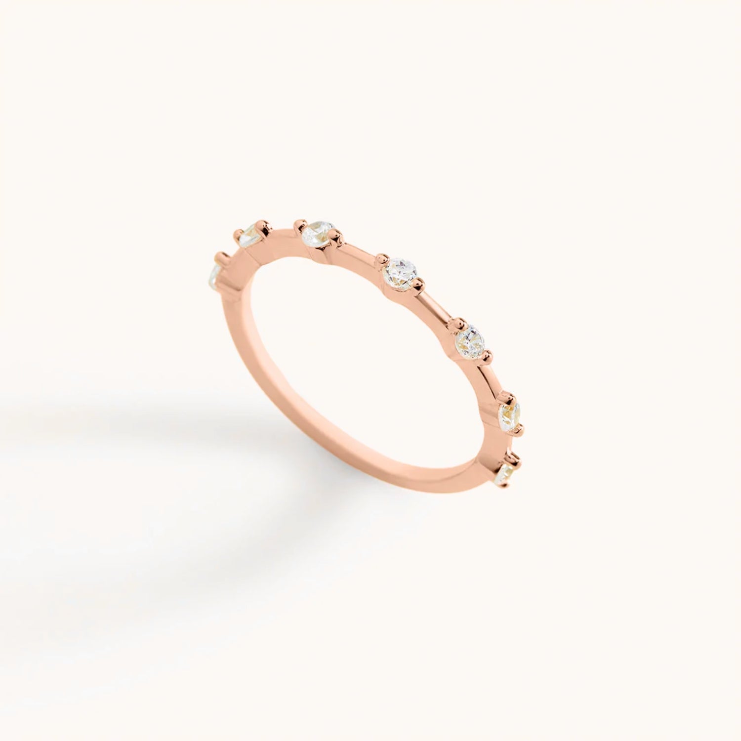 Bague Fine Éternité Flottante