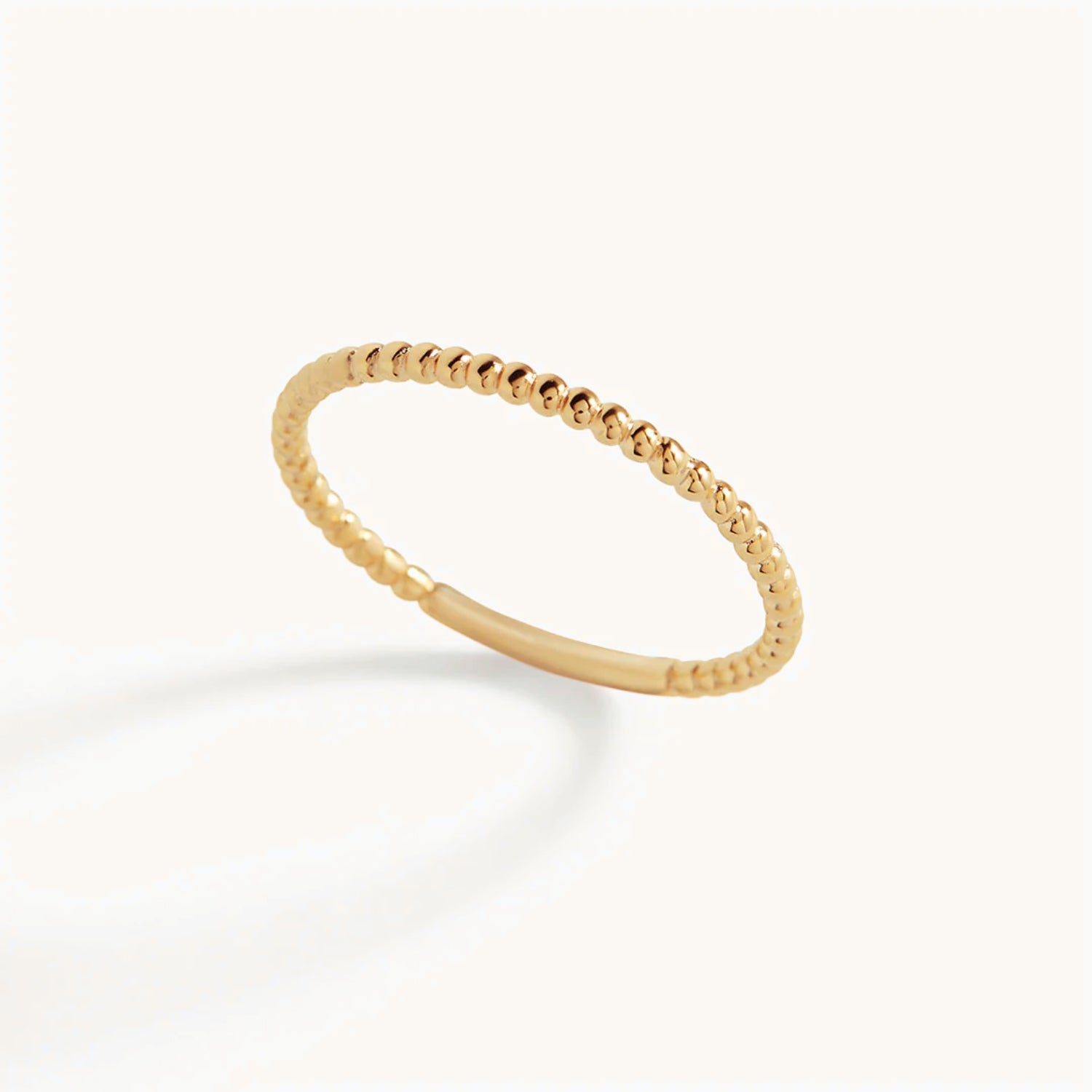 Bague Fine Perlée en Or