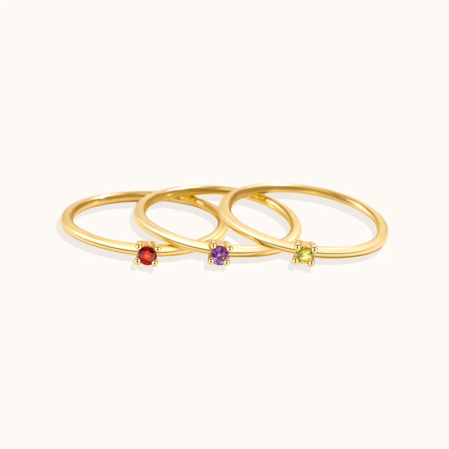 Bague Fine Pierre de Naissance en Or