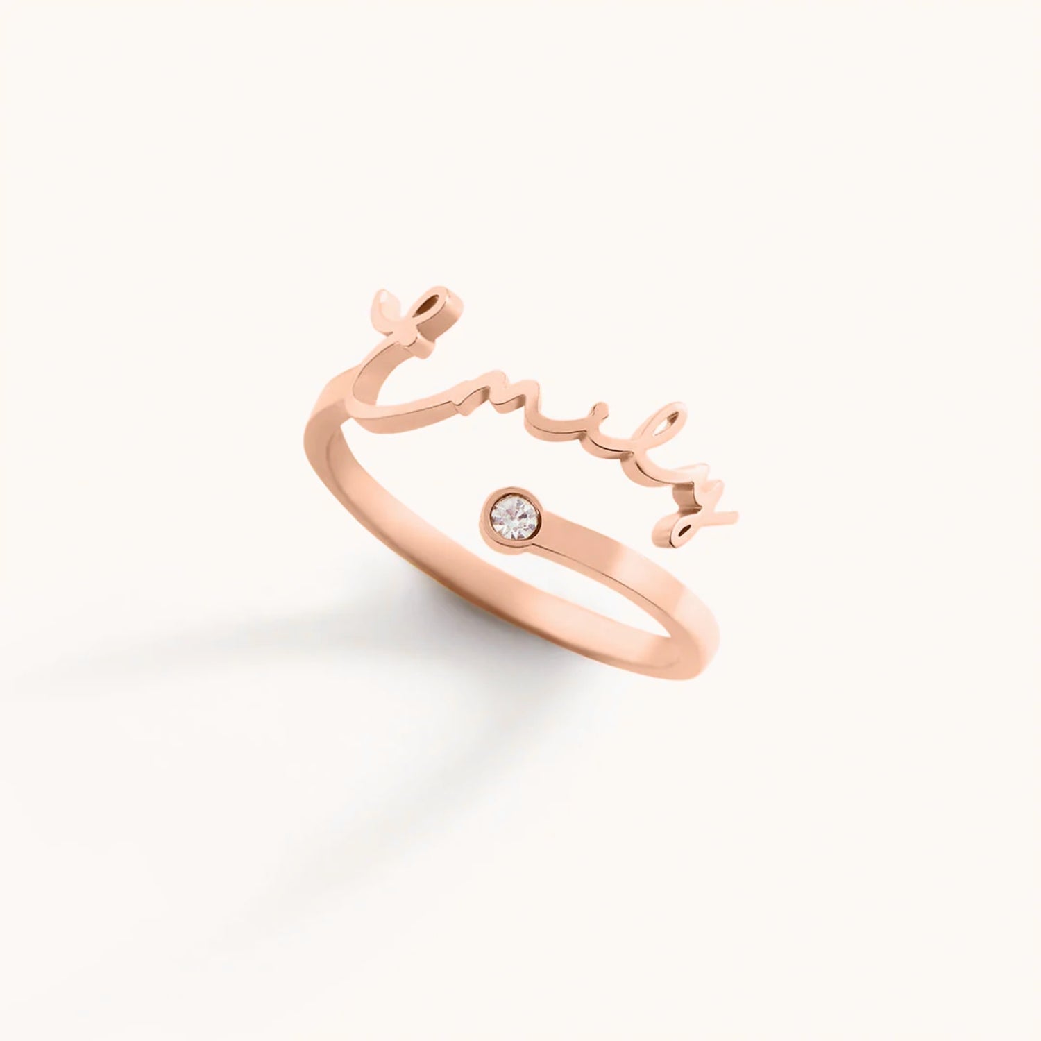 Bague Prénom & Pierre de Naissance