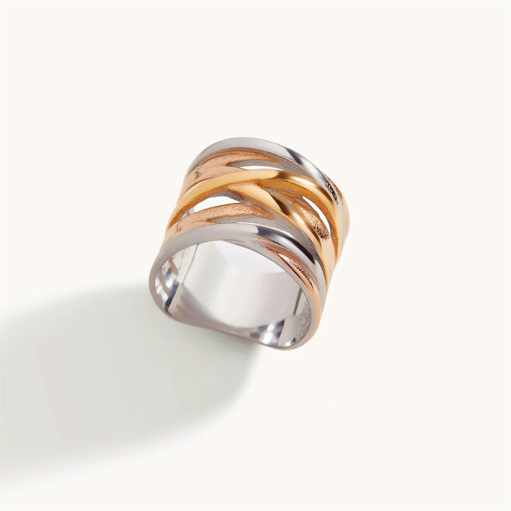 Bague Sculpturale Entrelacée