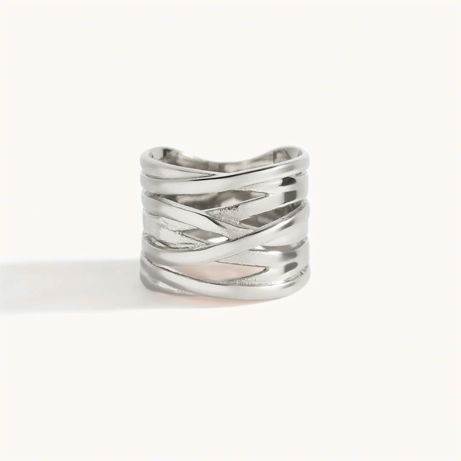 Bague Sculpturale Entrelacée