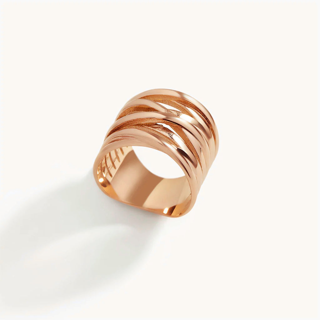 Bague Sculpturale Entrelacée