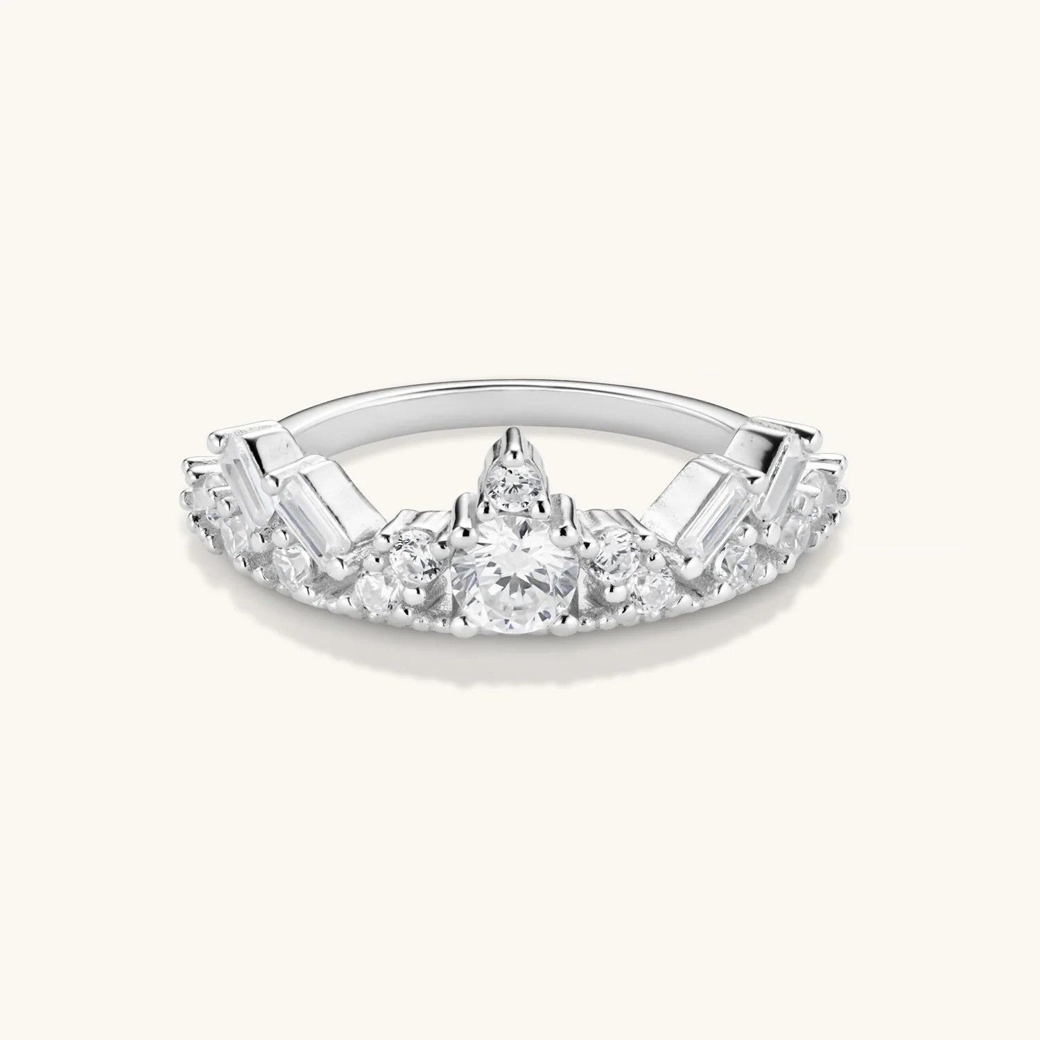 Bague Couronne Treasure en Argent