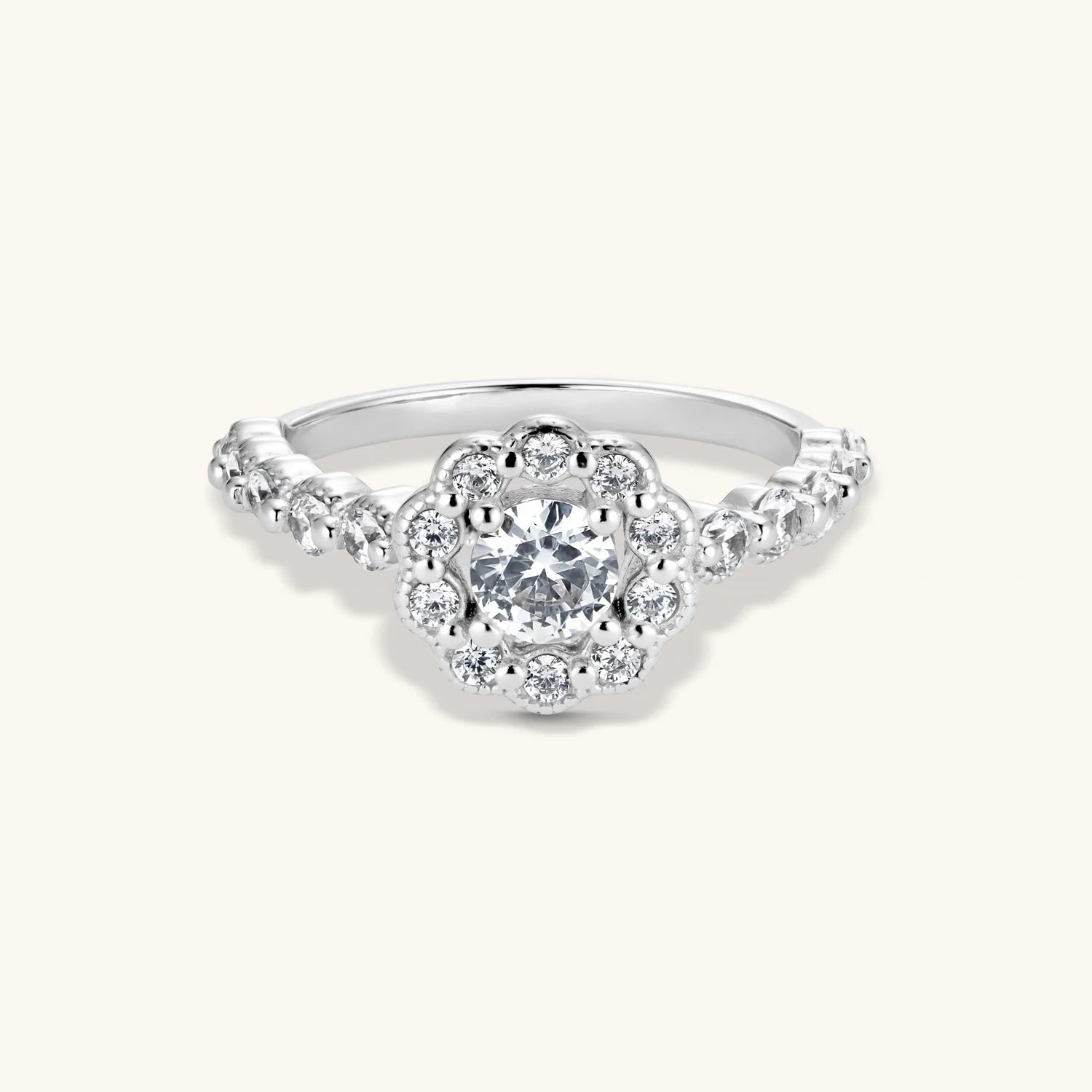 Bague Diamant Maya en Argent