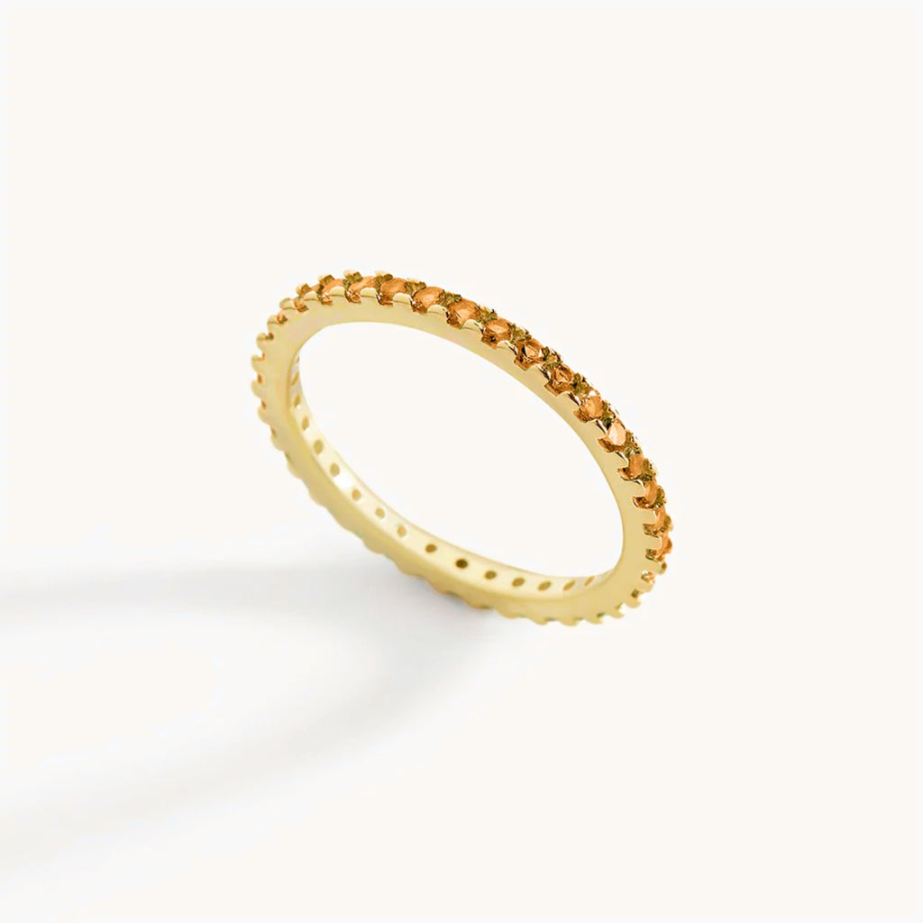 Anillo Eternidad con Piedra de Nacimiento