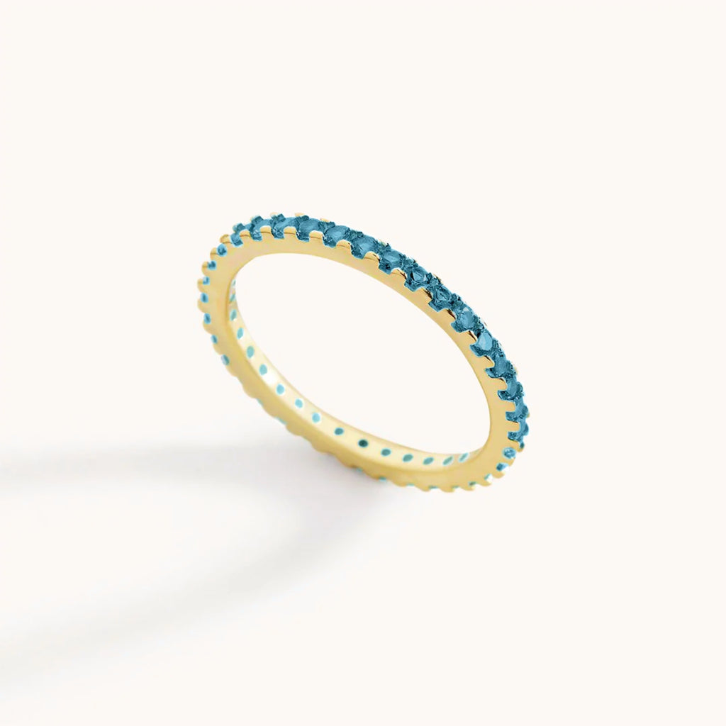 Anillo Eternidad con Piedra de Nacimiento