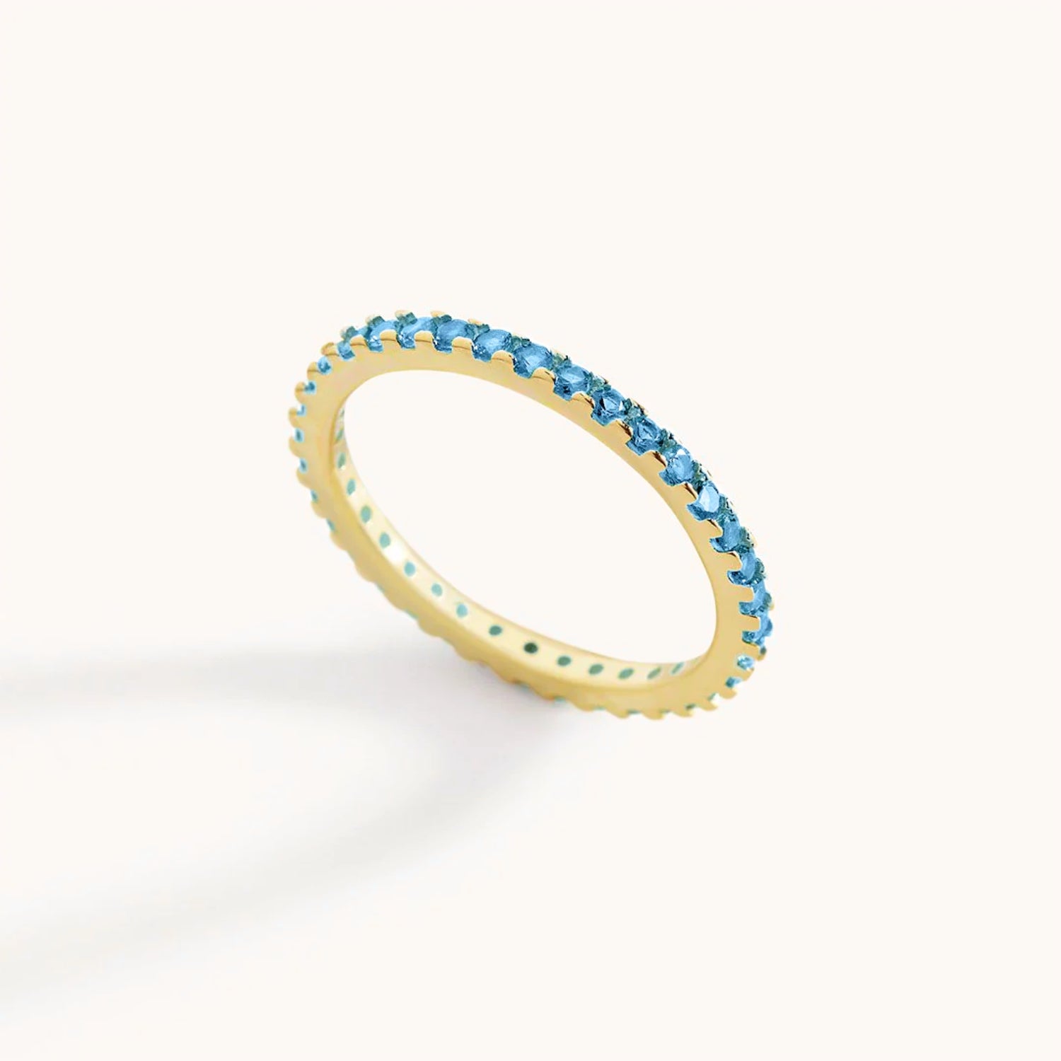 Bague Éternité Pierre de Naissance en Or