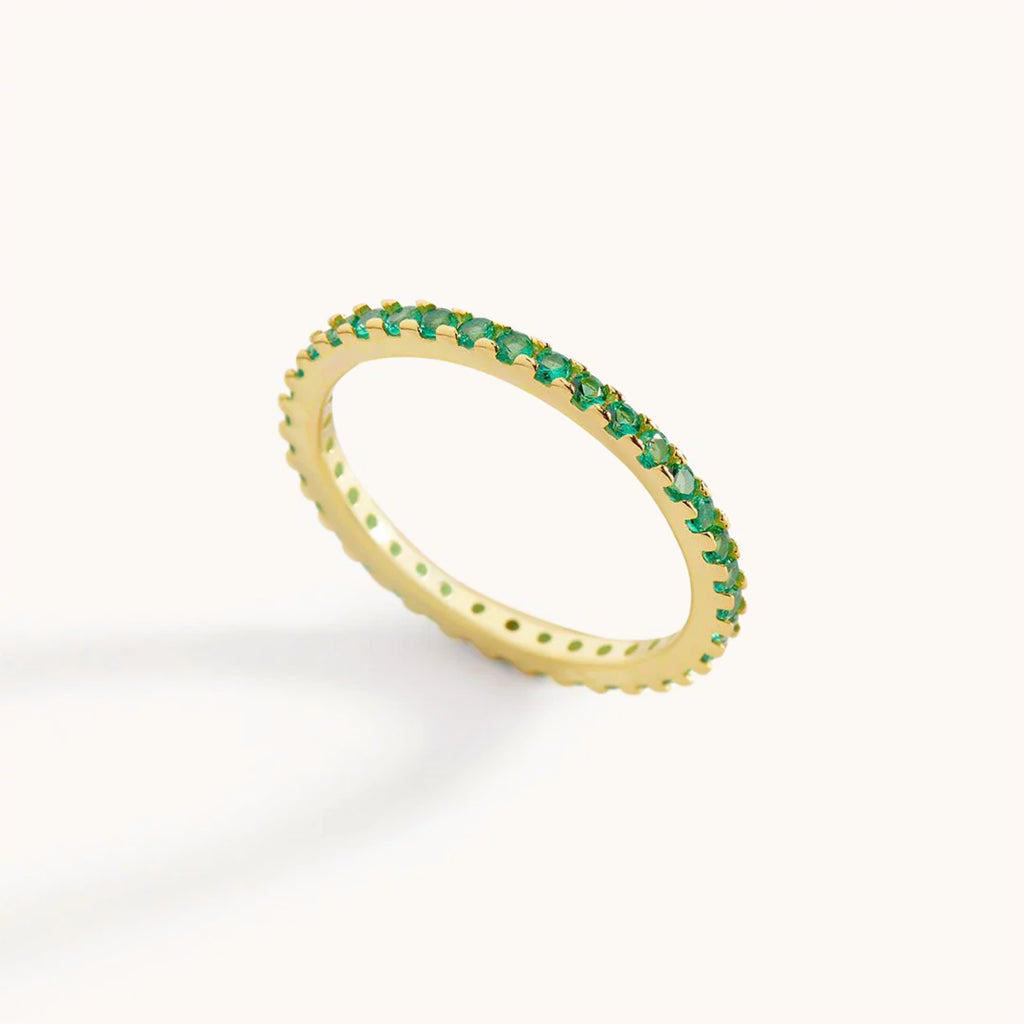 Anillo Eternidad con Piedra de Nacimiento