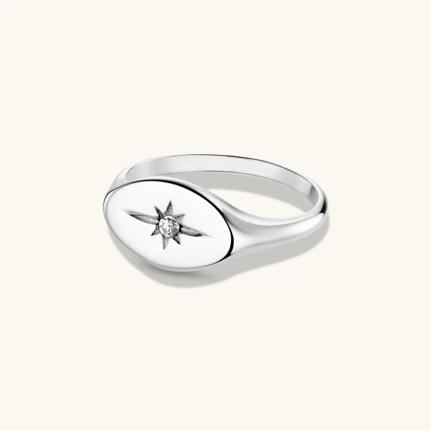 Bague Étoile du Nord Éternité en Argent