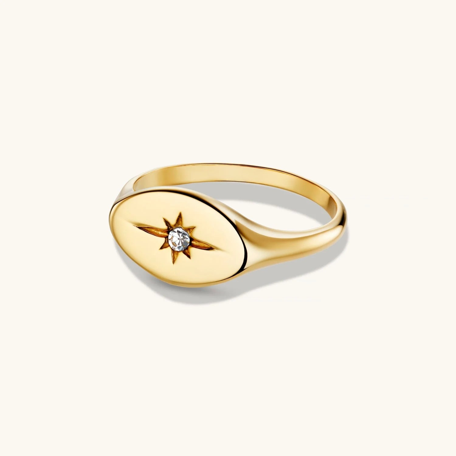 Bague Étoile du Nord Éternité en Or