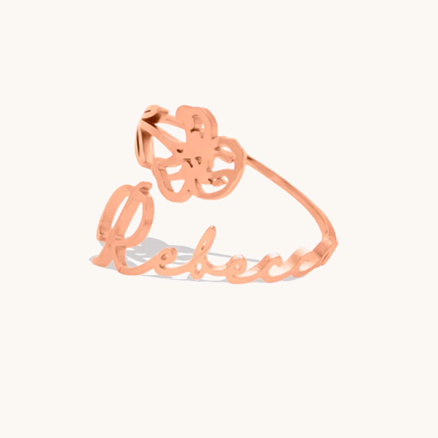 Bague Fleur de Naissance Personnalisée