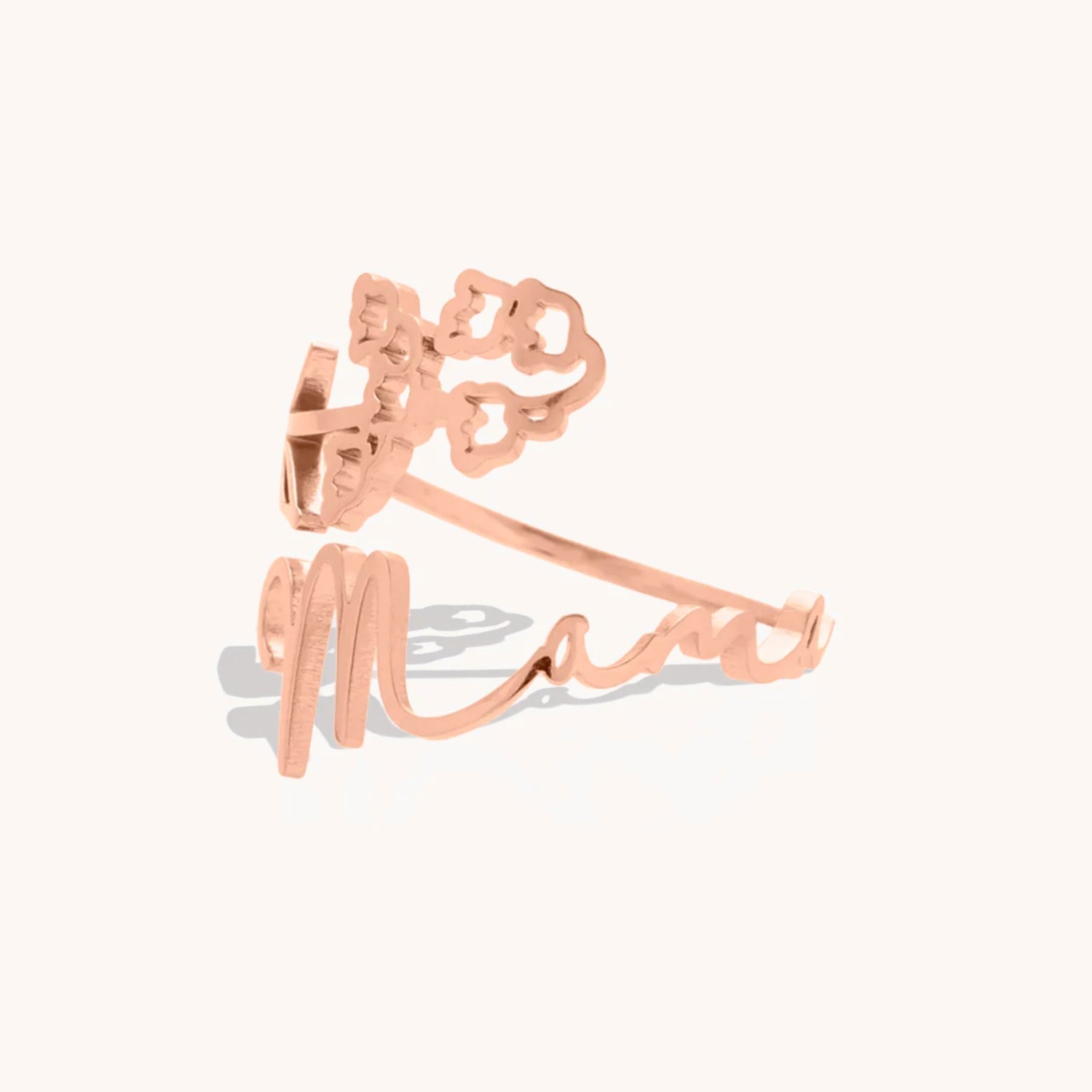 Bague Fleur de Naissance Personnalisée