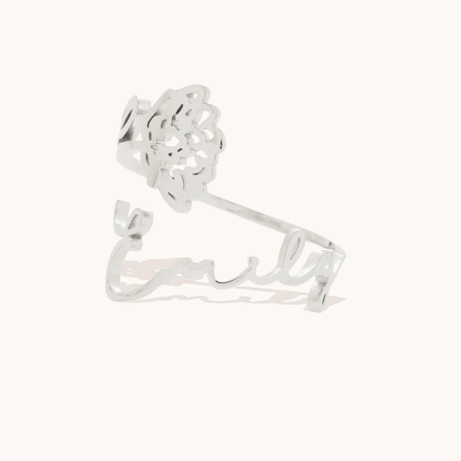 Bague Fleur de Naissance Personnalisée