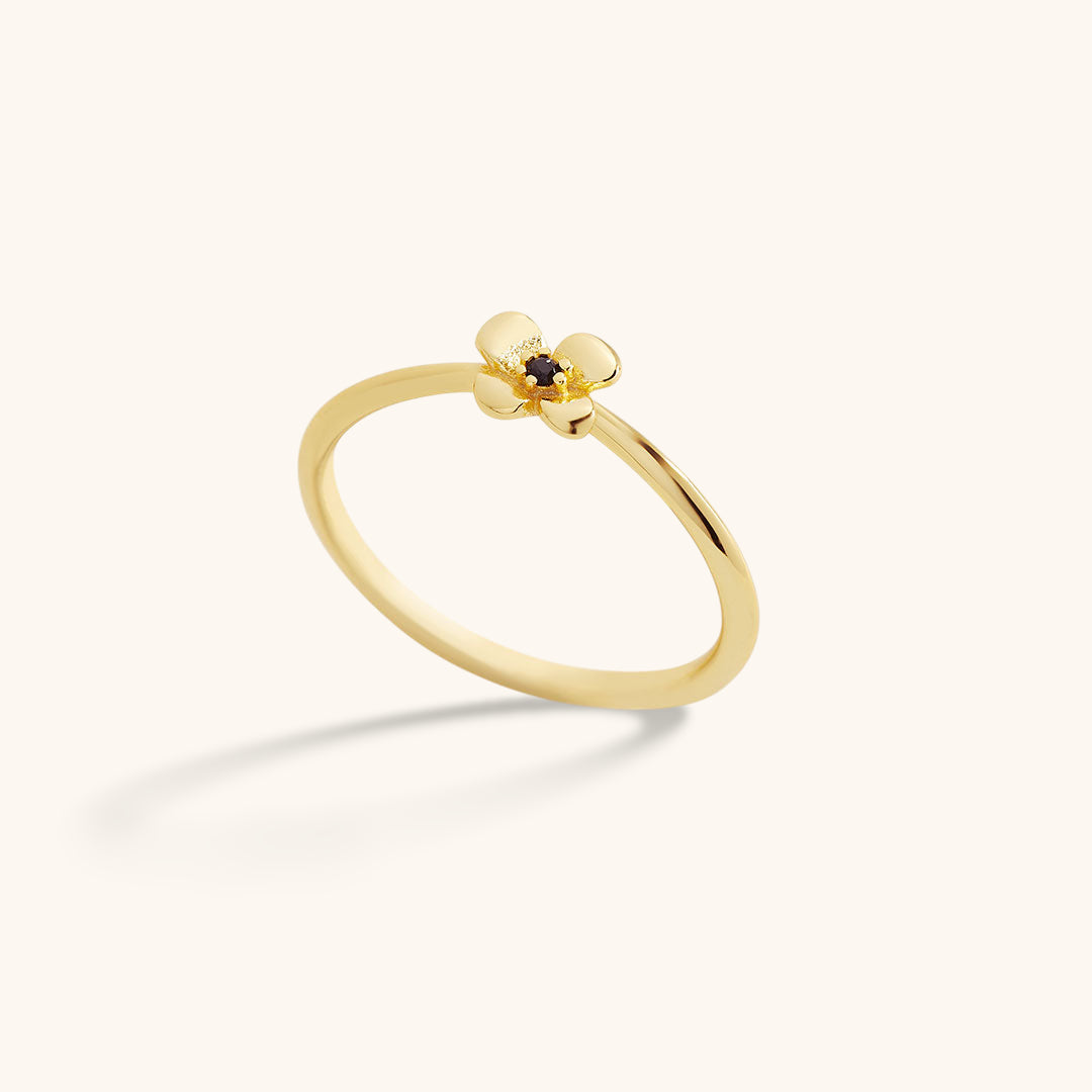 Bague Pétales Dorés