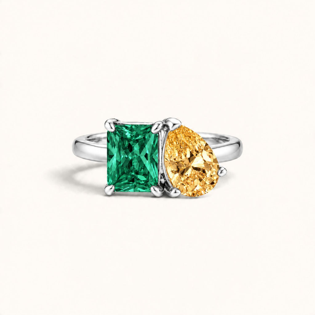 Bague Symbiose avec Pierres Personnalisées