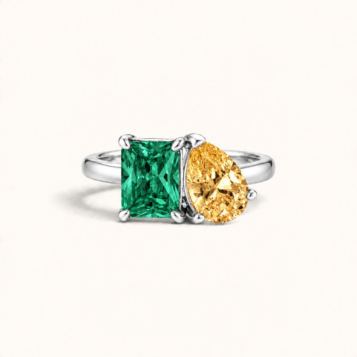 Bague Symbiose avec Pierres Personnalisées