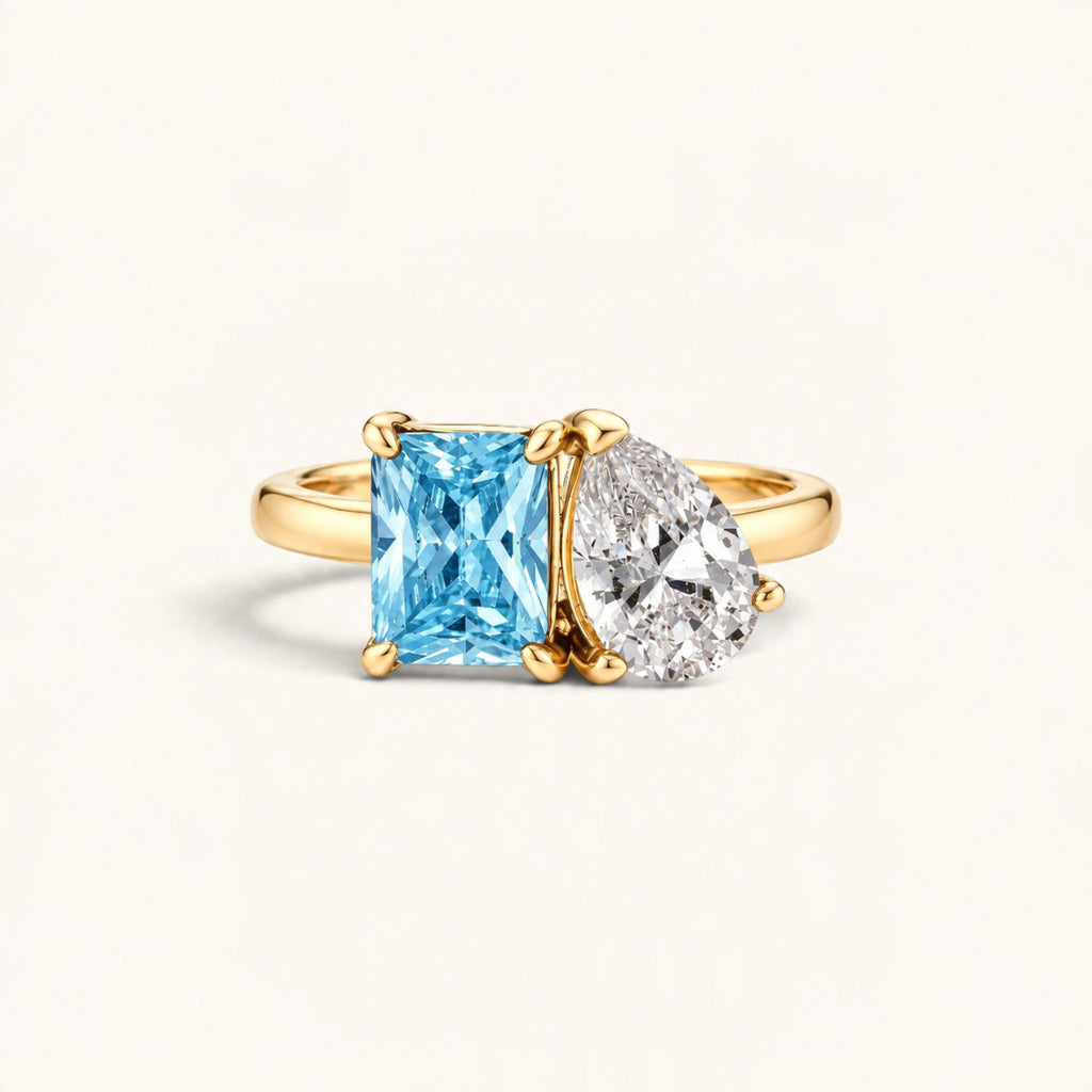 Bague Symbiose avec Pierres Personnalisées