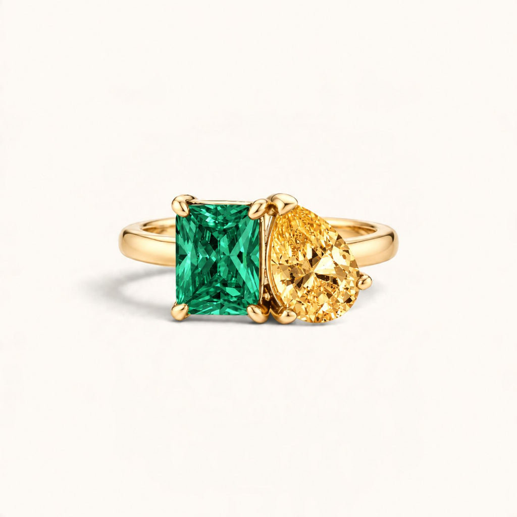Bague Symbiose avec Pierres Personnalisées