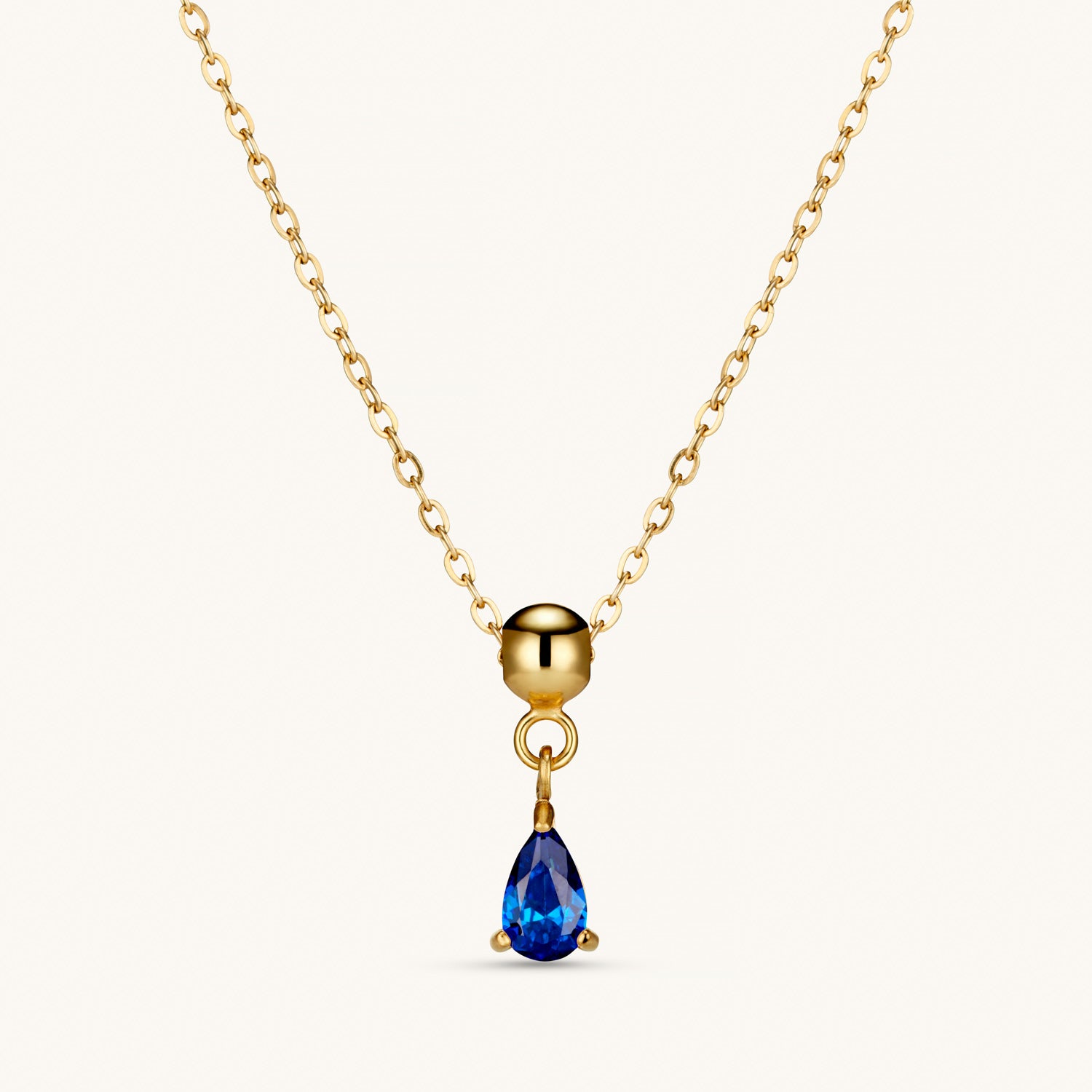 Pendentif Cristal Saphir en Or