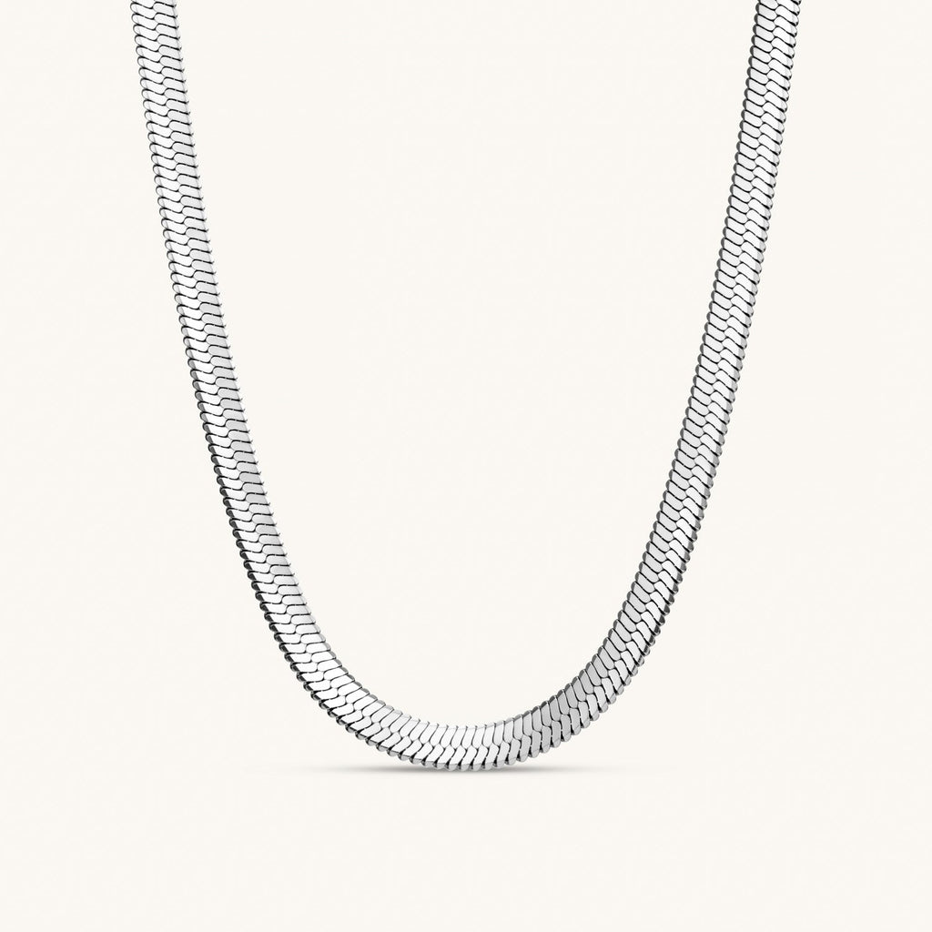 Collier Chaîne Épi Audacieux en Argent