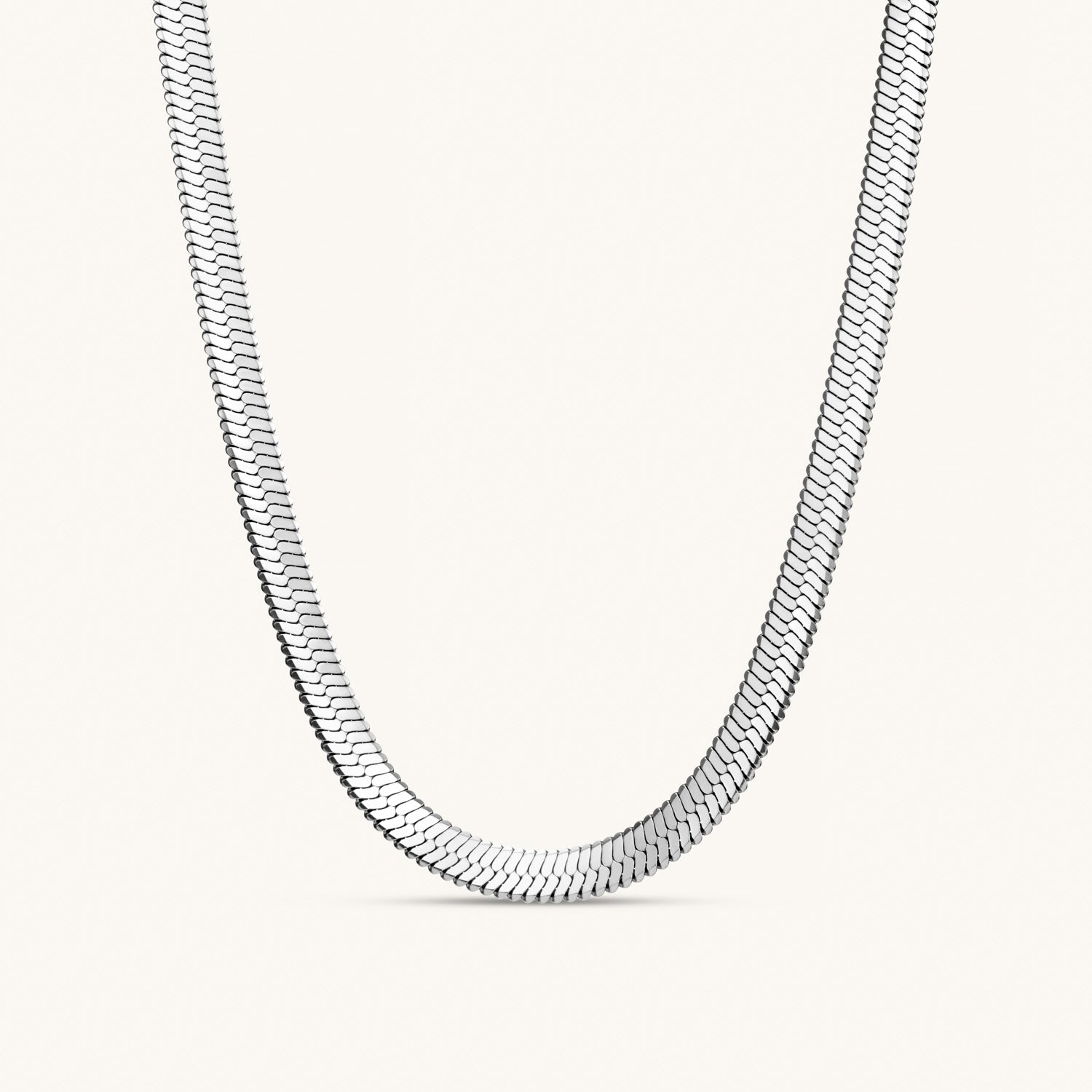 Collier Chaîne Épi Audacieux en Argent