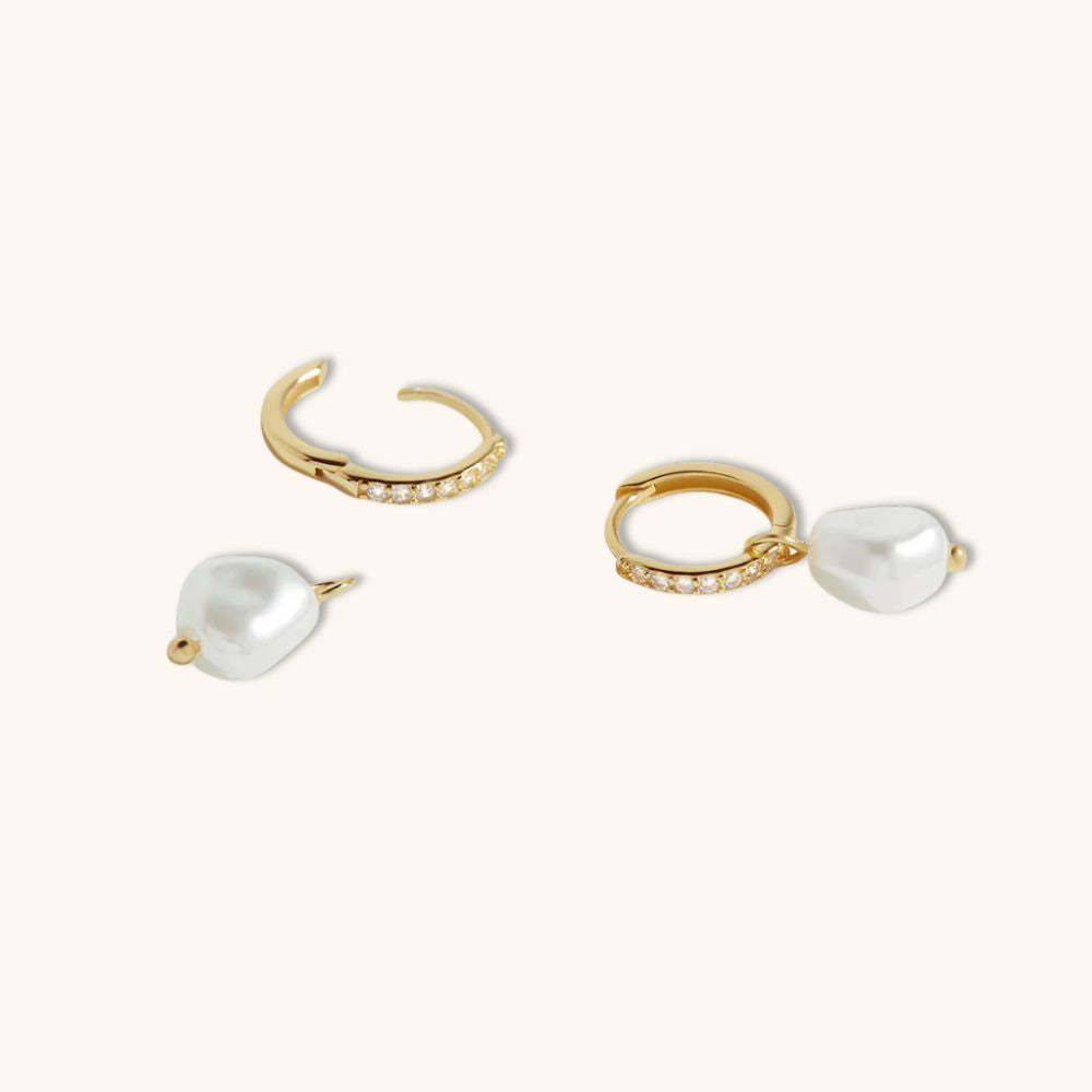 Boucles d’Oreilles Larvotto Pearl