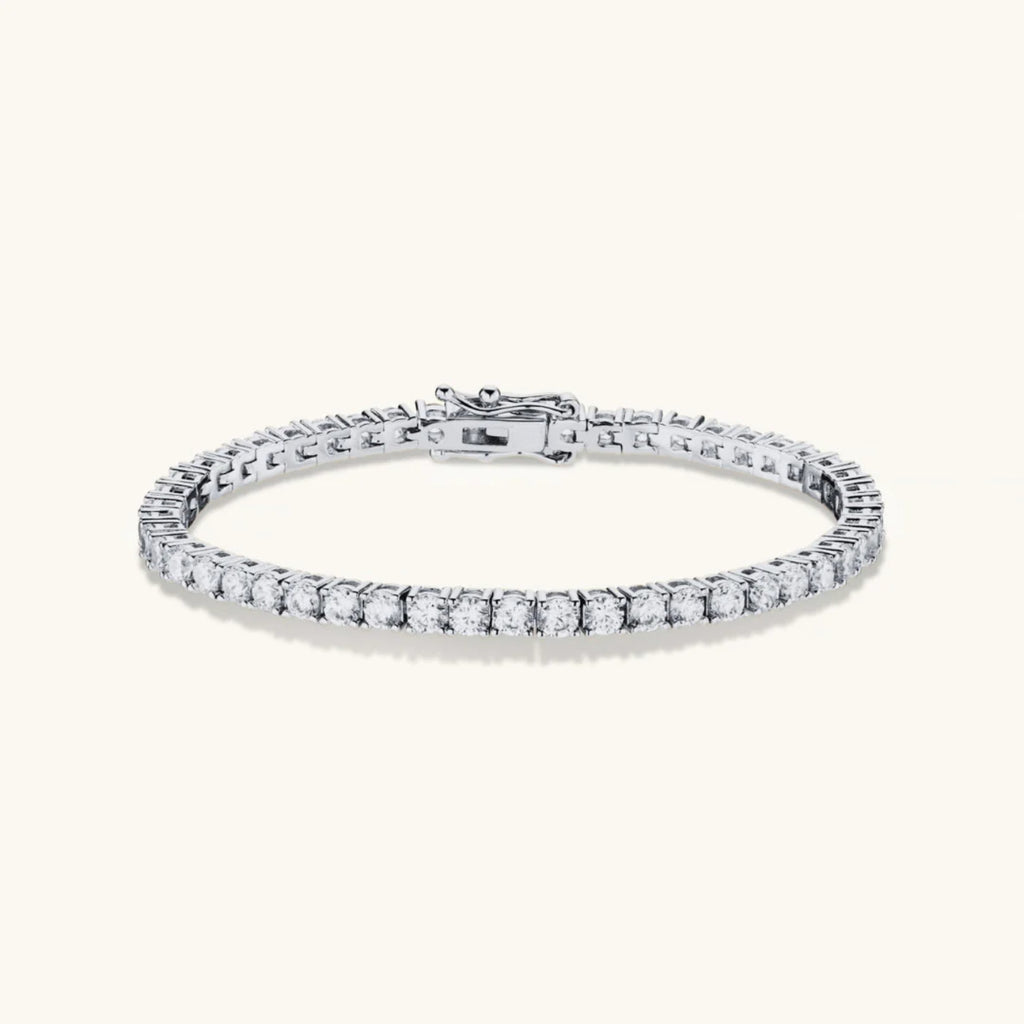Bracelet Chaîne Tennis en Argent