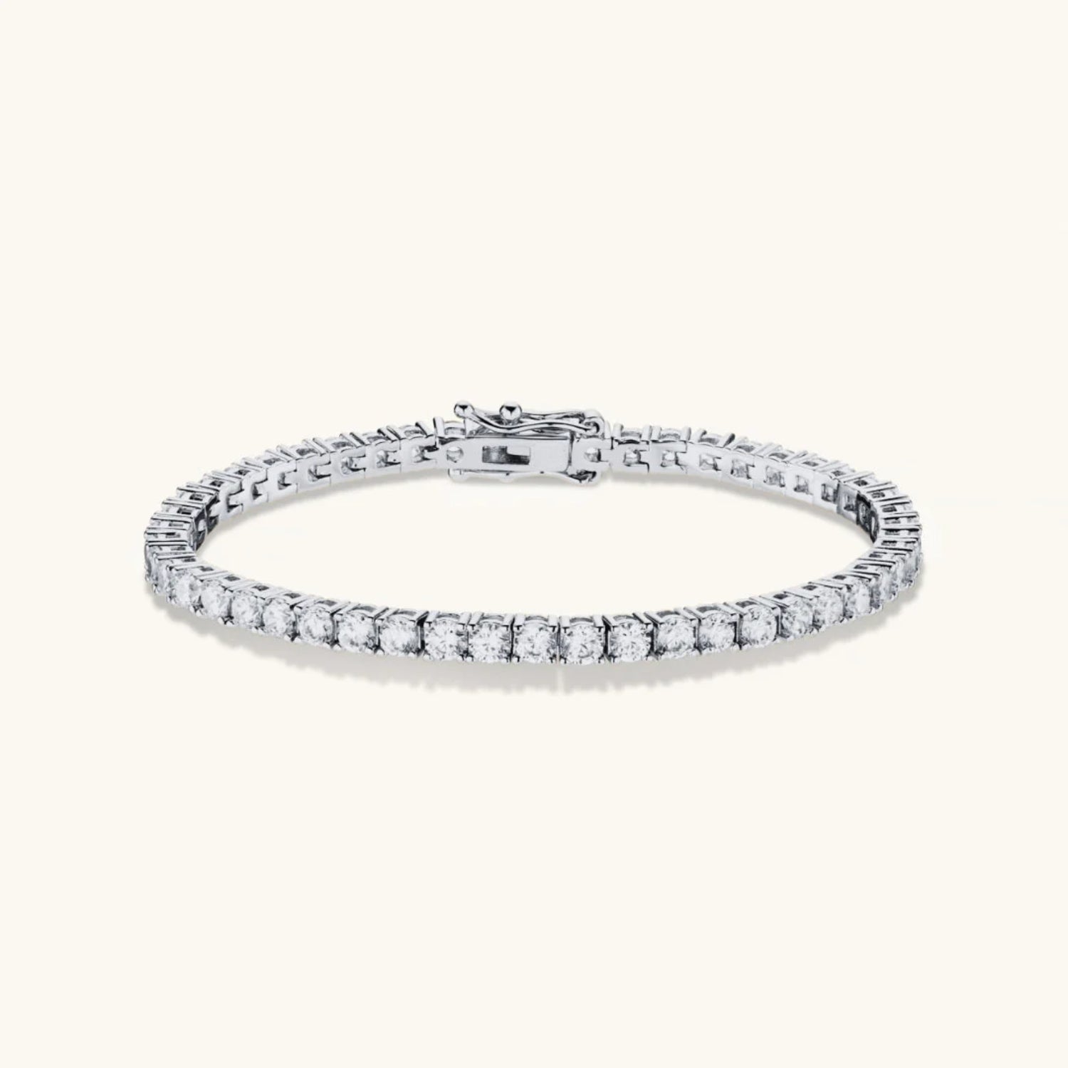 Bracelet Chaîne Tennis en Argent